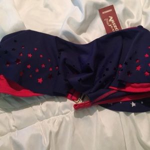 Star cut out swim top